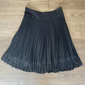 Holiday/NYE skirt!! - Lucian Matis pleated skirt with beaded trim